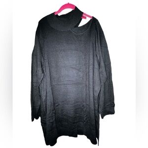 Colleen Lopez Black Shoulder Cut Out Sweater NWOT